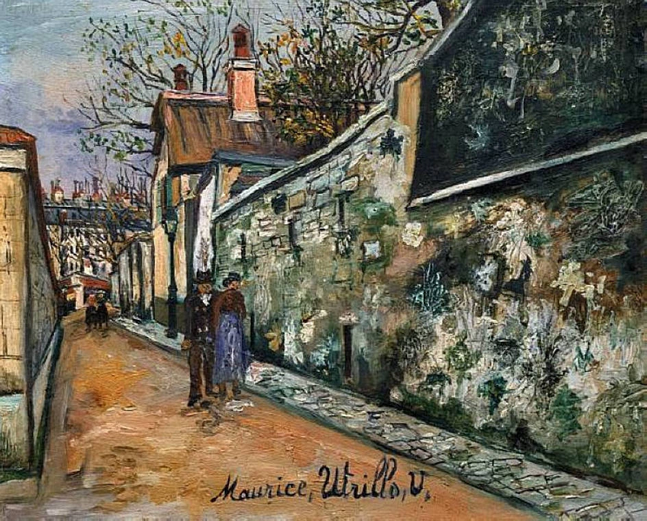 Maison au toit de chaume, rue Saint Vincent à Montmartre